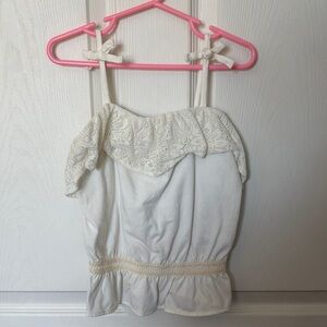 GAP Cream Eyelet 5T Girls Top
